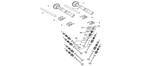 Engine 500 Air Intake And Exhaust Mechanism