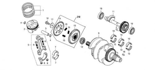 Engine 500 Crankshaft Assembly