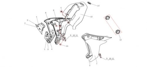Wild Fuel Tank Lower Cover Lower Decorative Cover